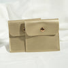 Jewelry Packaging Bag Pu Leather Flap Snap Pocket Embossing Style