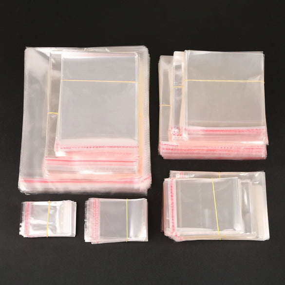 Jewelry Packaging Bags Transparent Opp With Printing For Earrings Bracelet Necklace