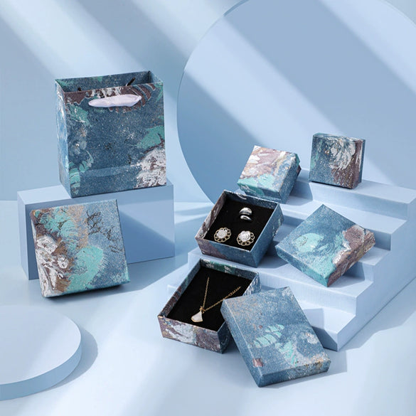 Jewelry Packaging Box Paper Cardboard Irregular Flower Style