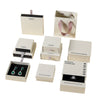 Jewelry Packaging Box With Regenerated Texture Cover Made Of Paper And Cardboard For Rings Necklaces And Bracelets
