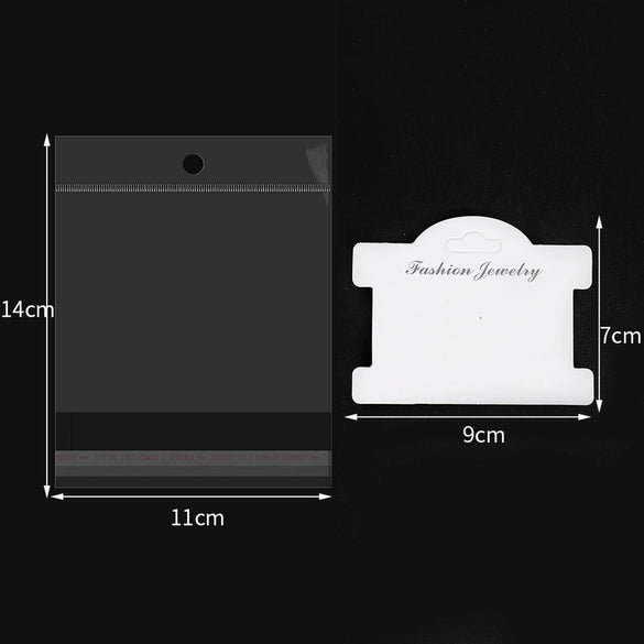 Jewelry Packaging Paper Card With Geometric Pattern And Printing For Necklace Earring Etc