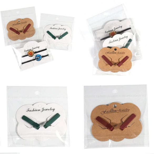 Jewelry Packaging Paper Card With Geometric Pattern And Printing For Necklace Earring Etc