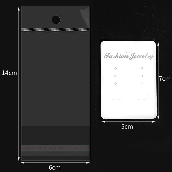 Jewelry Packaging Paper Card With Geometric Pattern And Printing For Necklace Earring Etc