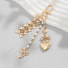 Jewelry Peach Heart Alloy Acrylic Imitation Pearls Chalcedony Webbing Handmade Pendant
