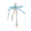 Jewelry Peach Heart Alloy Acrylic Imitation Pearls Chalcedony Webbing Handmade Pendant