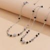 Jewelry Pearl Beaded Alloy Clavicle Chain Set U Shape Electroplating