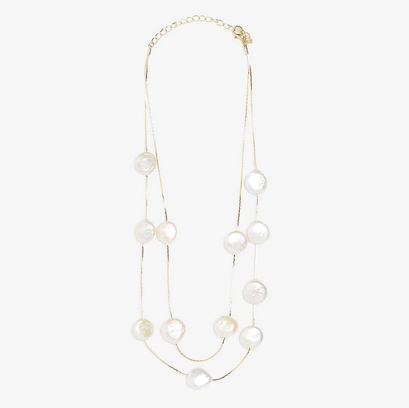 Jewelry Pearl Box Chain Necklace For Women Fashion Natural Pearl Style
