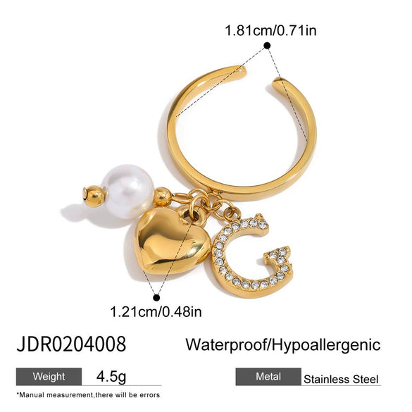 Jewelry Pearl Ring And Niche Bracelet Titanium Steel Stainless Steel Fish Pattern Electroplating For Women