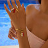 Jewelry Pearl Ring And Niche Bracelet Titanium Steel Stainless Steel Fish Pattern Electroplating For Women