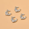 Jewelry Pendant Accessories Copper Electroplated Star Moon Zircon Handmade