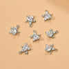 Jewelry Pendant Accessories Copper Electroplated Star Moon Zircon Handmade