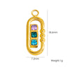 Jewelry Pendant Accessories Stainless Steel Geometric Paper Clip Shape Vacuum Furnace Plating