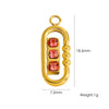 Jewelry Pendant Accessories Stainless Steel Geometric Paper Clip Shape Vacuum Furnace Plating
