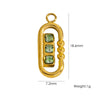 Jewelry Pendant Accessories Stainless Steel Geometric Paper Clip Shape Vacuum Furnace Plating