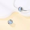 Jewelry Pendant Beads Fairy Tale Town Series Dream Castle Unicorn Silver Plated Dripping Oil Design