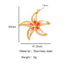 Jewelry Pendant Bracelet Necklace Earrings Starfish Titanium Steel Stainless Steel Dripping Oil