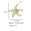Jewelry Pendant Bracelet Necklace Earrings Starfish Titanium Steel Stainless Steel Dripping Oil