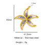Jewelry Pendant Bracelet Necklace Earrings Starfish Titanium Steel Stainless Steel Dripping Oil