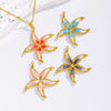 Jewelry Pendant Bracelet Necklace Earrings Starfish Titanium Steel Stainless Steel Dripping Oil