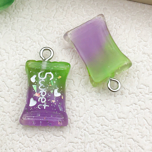 Jewelry Pendant Candy Food Toy Creative Diy Glue Resin Plastic Accessories