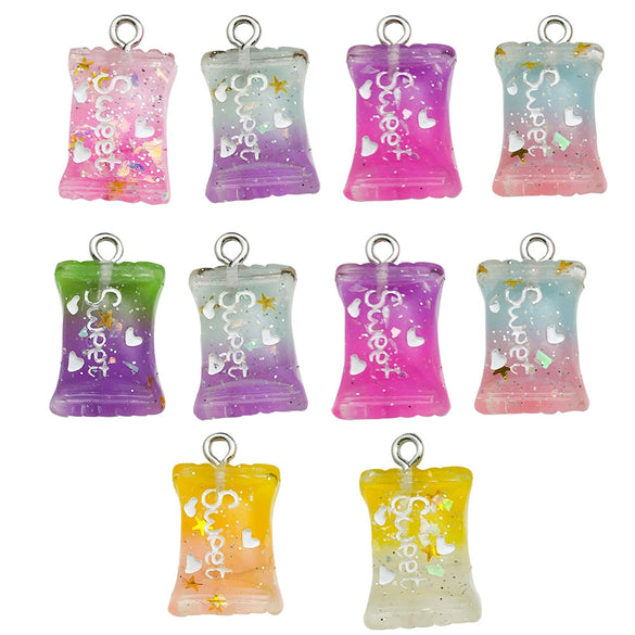 Jewelry Pendant Candy Food Toy Creative Diy Glue Resin Plastic Accessories