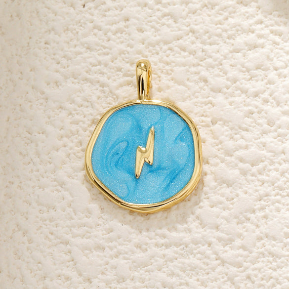 Jewelry Pendant Copper Dripping Oil Irregular Marine Fish Seahorse Conch Starfish