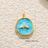 Jewelry Pendant Copper Dripping Oil Irregular Marine Fish Seahorse Conch Starfish