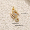 Jewelry Pendant Copper Dripping Oil Irregular Marine Fish Seahorse Conch Starfish