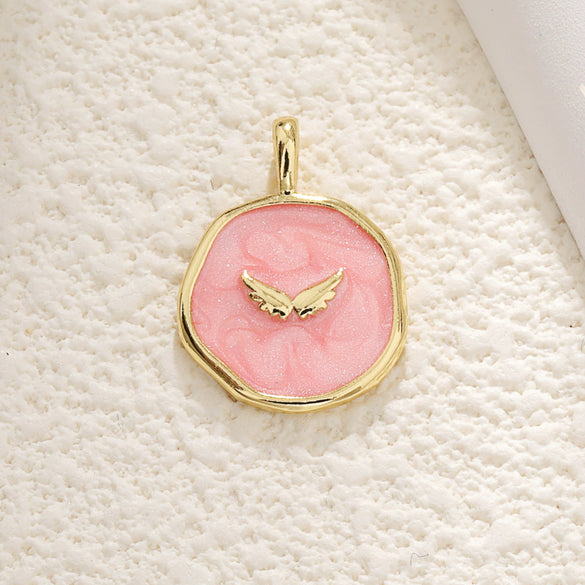Jewelry Pendant Copper Dripping Oil Irregular Marine Fish Seahorse Conch Starfish