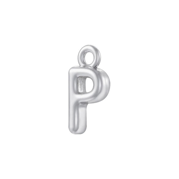 Jewelry Pendant Copper English Letter Flat Circle Glossy Handmade Electroplated