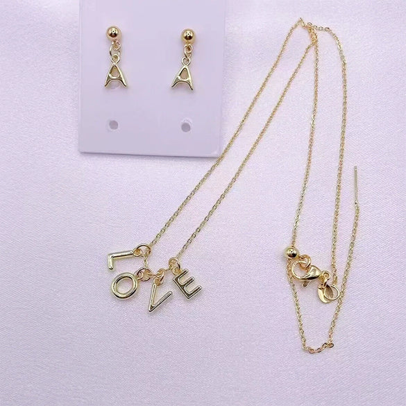 Jewelry Pendant Copper English Letter Flat Circle Glossy Handmade Electroplated