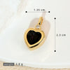 Jewelry Pendant Copper Heart Shaped Electroplated Colored Zirconium Love Design
