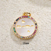 Jewelry Pendant Copper Heartshaped Plated Real Gold Sweet Style