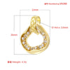 Jewelry Pendant Copper Inlaid Pearl Rhombus Baroque Style