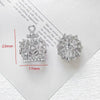 Jewelry Pendant Copper Inlaid Zirconium Three Dimensional Crown Line Pattern Electroplated Handmade