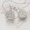 Jewelry Pendant Copper Inlaid Zirconium Three Dimensional Crown Line Pattern Electroplated Handmade