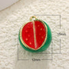 Jewelry Pendant Copper Sweet Fruit Style With Oil Dripping Design And Apple Pattern