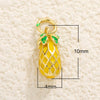 Jewelry Pendant Copper Sweet Fruit Style With Oil Dripping Design And Apple Pattern
