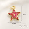 Jewelry Pendant Copper Sweet Fruit Style With Oil Dripping Design And Apple Pattern