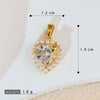 Jewelry Pendant Earrings Bracelet Necklace Accessories Retro Heart Shape Copper Electroplated