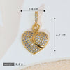 Jewelry Pendant Earrings Bracelet Necklace Accessories Retro Heart Shape Copper Electroplated