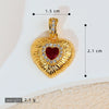 Jewelry Pendant Earrings Bracelet Necklace Accessories Retro Heart Shape Copper Electroplated