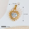 Jewelry Pendant Earrings Bracelet Necklace Accessories Retro Heart Shape Copper Electroplated