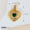 Jewelry Pendant Earrings Bracelet Necklace Accessories Retro Heart Shape Copper Electroplated