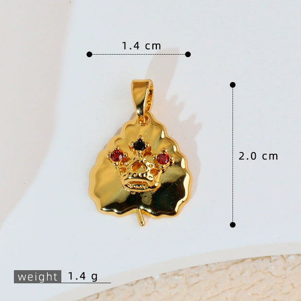 Jewelry Pendant Earrings Bracelet Necklace Accessories Retro Heart Shape Copper Electroplated