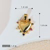 Jewelry Pendant Earrings Bracelet Necklace Accessories Retro Heart Shape Copper Electroplated