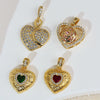 Jewelry Pendant Earrings Bracelet Necklace Accessories Retro Heart Shape Copper Electroplated