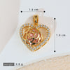 Jewelry Pendant Earrings Bracelet Necklace Accessories Retro Heart Shape Copper Electroplated