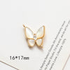 Jewelry Pendant Earrings Necklace Copperclad Gold Inlaid Acrylic Imitation Motherofpearl Butterfly Moon Gourd Diy Handmade Electroplated Geometric Style