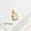 Jewelry Pendant Earrings Necklace Copperclad Gold Inlaid Acrylic Imitation Motherofpearl Butterfly Moon Gourd Diy Handmade Electroplated Geometric Style